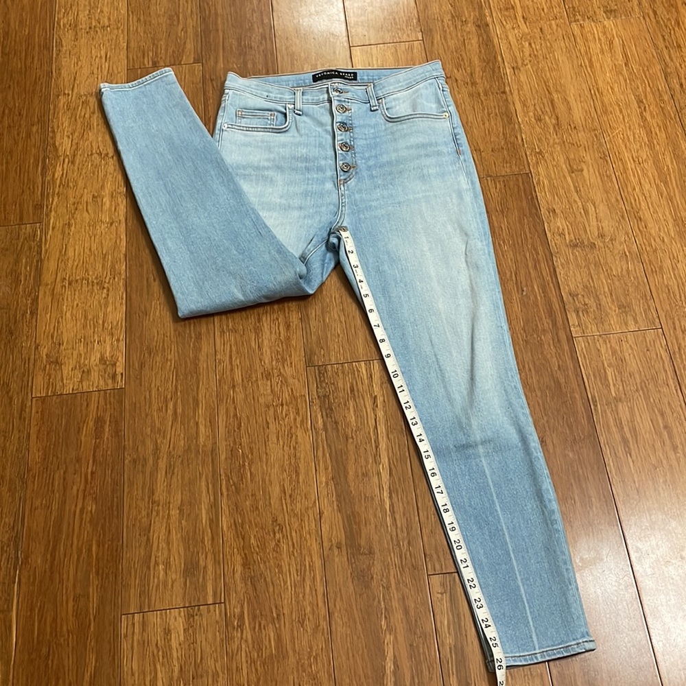 Veronica Beard High Waisted Button Fly Jeans - image 6